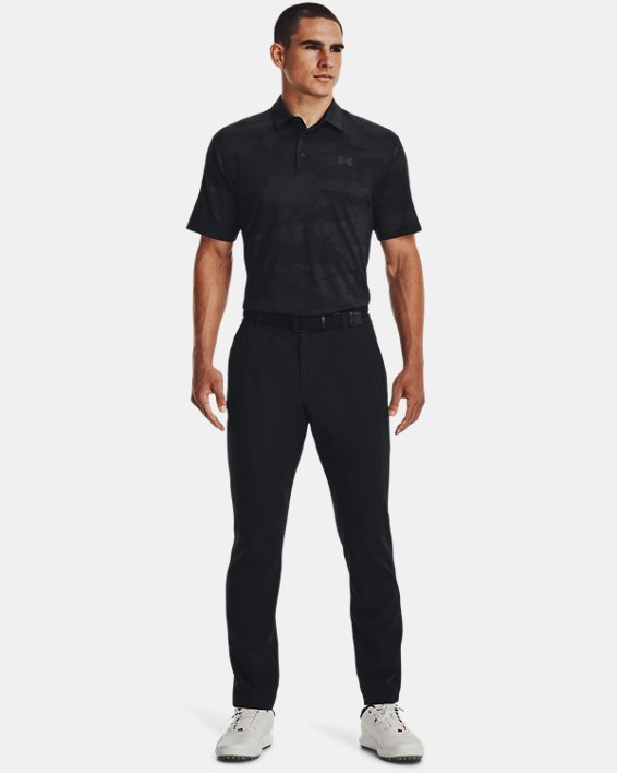 Men's UA Playoff 2.0 Jacquard Polo in Black image number 2